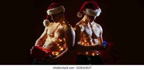 nude christmas men